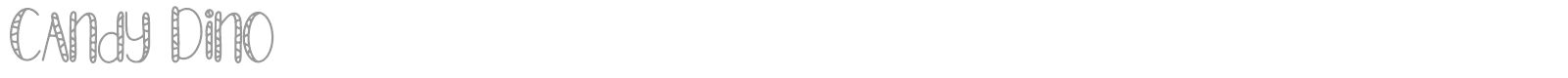 Candy Dino font preview